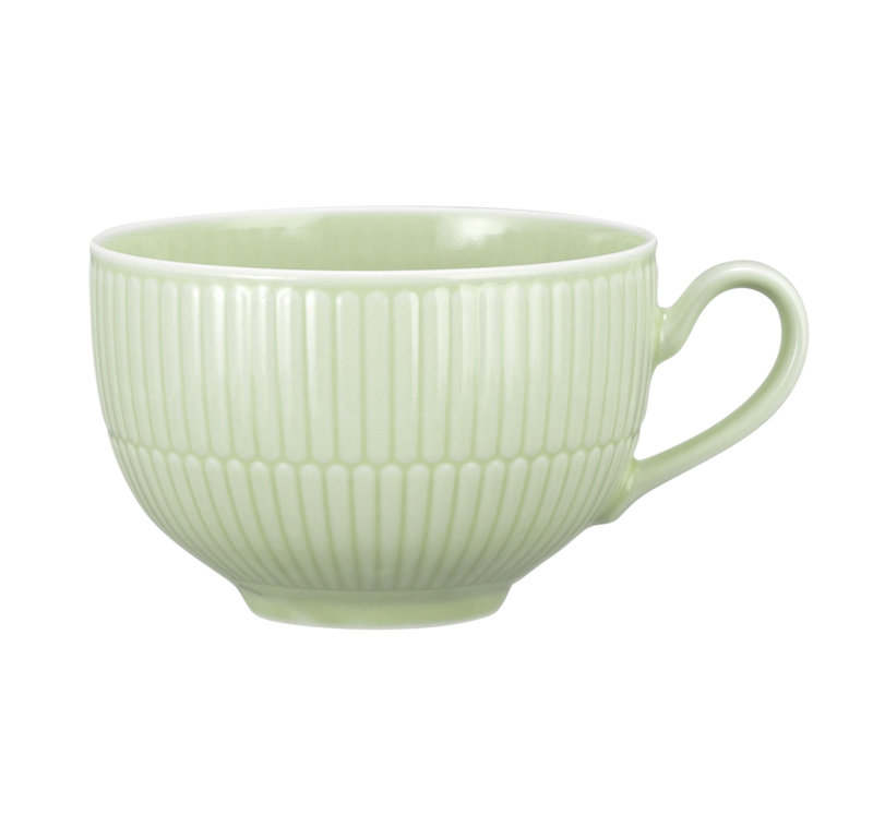 Amina Porcelain Cappuccino Cup, Green