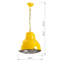 Luminaire suspendu simple à hauteur réglable