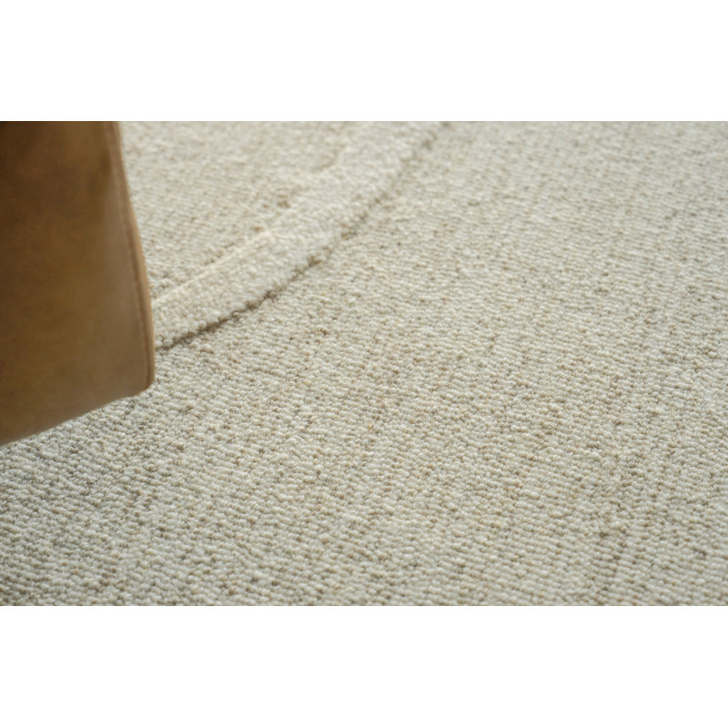 Shell Hand Tufted New Zealand Wool Beige/Ivory Area Rug, 10'X14'