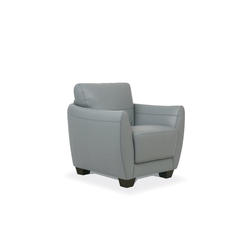 Élégante chaise pivotante en cuir Valeria Watery