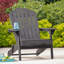 Chaise Adirondack d'extérieur en bois avec accoudoirs-1741647858