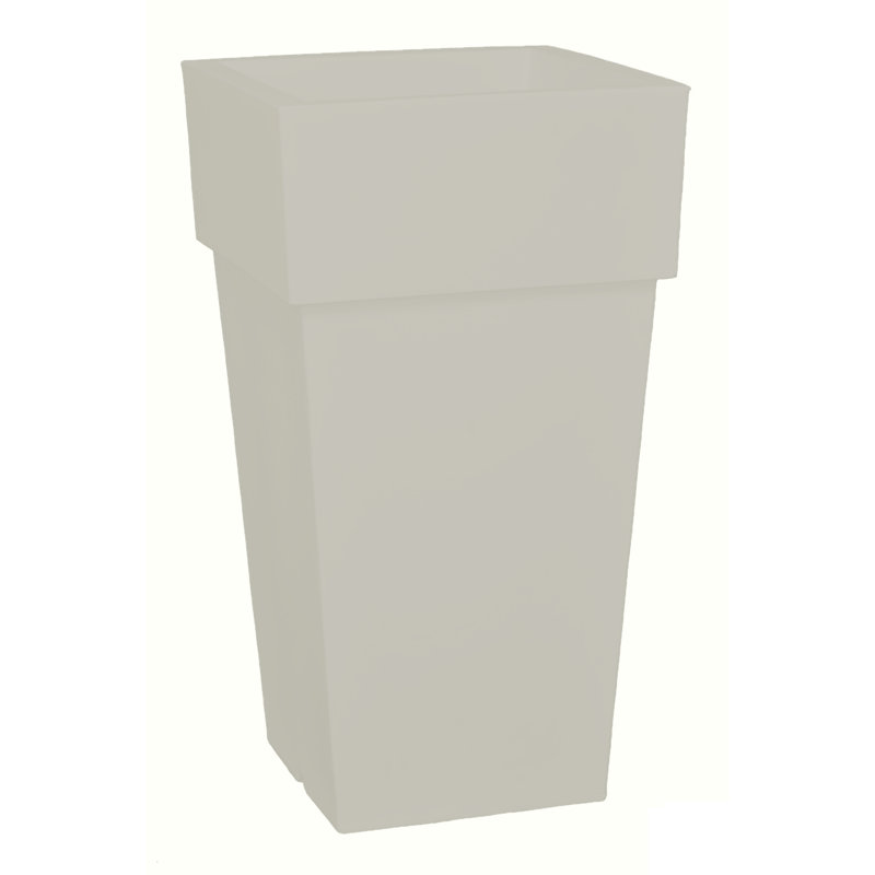 Pot Planter, 28" H x 15" W x 15" D, Gray