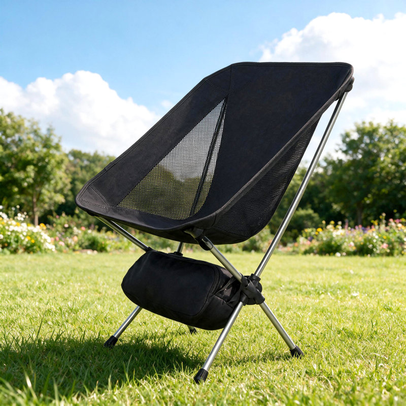 Chaise de camping pliante légère pouvant supporter jusqu'à 127 kg