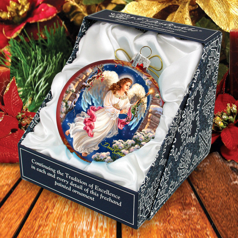 Holiday Splendor 5.5'' Handmade Glass Holiday Shaped Ornament