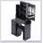 Compact Vanity Table Set With Sliding LED Mirror, Power Station, And Hair Dryer Bracket For Small Bedrooms-1194500398