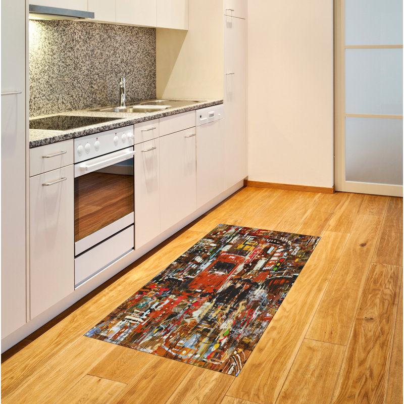 Landscape High Density Long Fiber Poly Threads Decorative Area Rug Carpet, Rectangle 2'7" x 5'