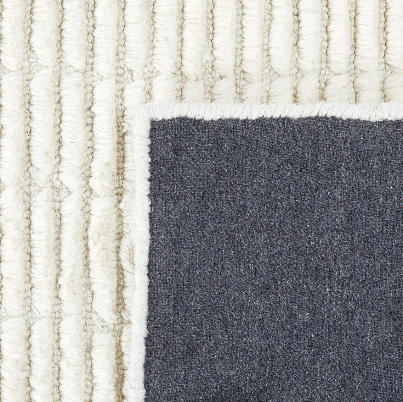 Debra Ivory Hand-Tufted Wool Rug, Runner 2'6" x 8'