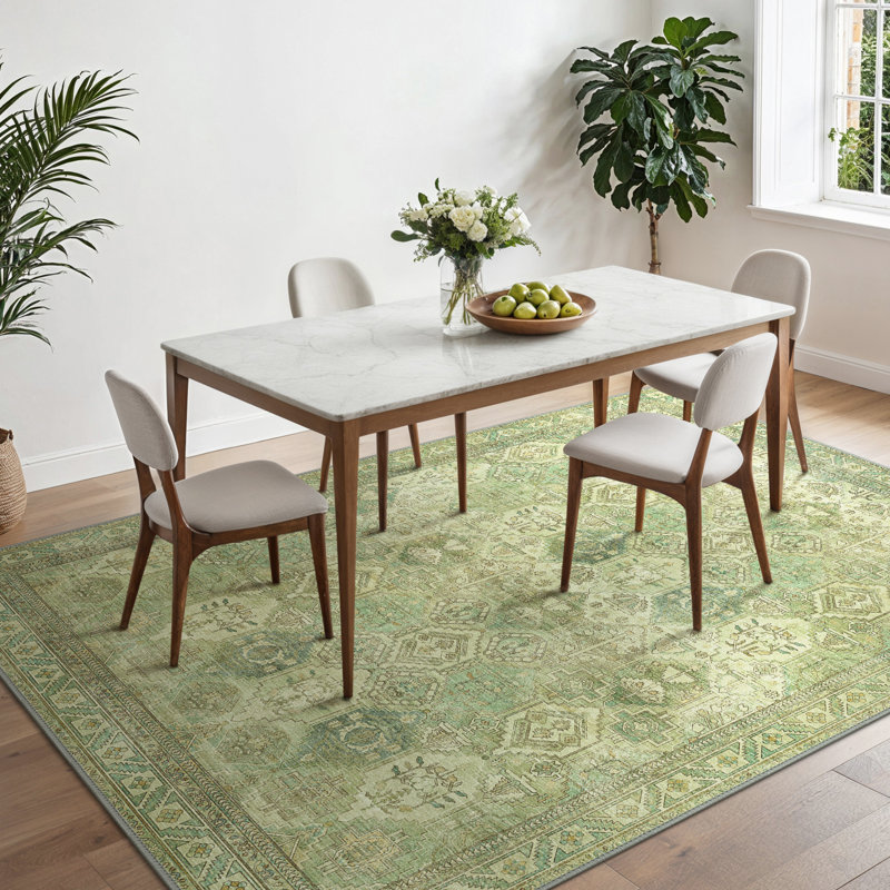 Oriental Machine Printed Area Rug, Rectangle 120 x 170 cm