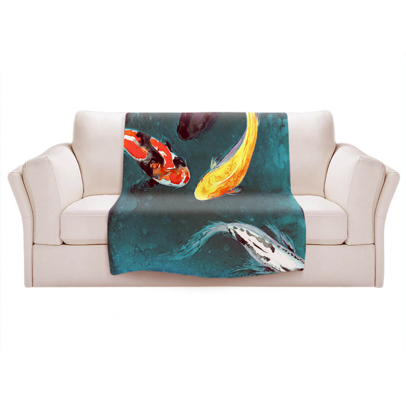 Hand Woven Throw Blanket, 51" x 60"