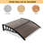 39.8'' W x 9.84'' D Polycarbonate Cover Convex Window Awning-43604543