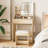 Makeup Vanity Desk With Stool, Mirror, and Light-1972180467