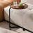2-Pieces C-Shaped Side Table Small Sofa Table Living Room End Tables Accent Tables End Table Set