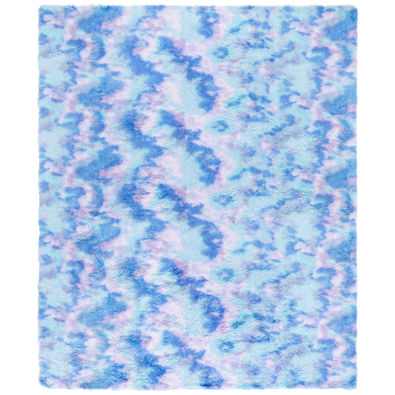 Zelline Shag Performance Abstract Rug, Rectangle 8' x 10'