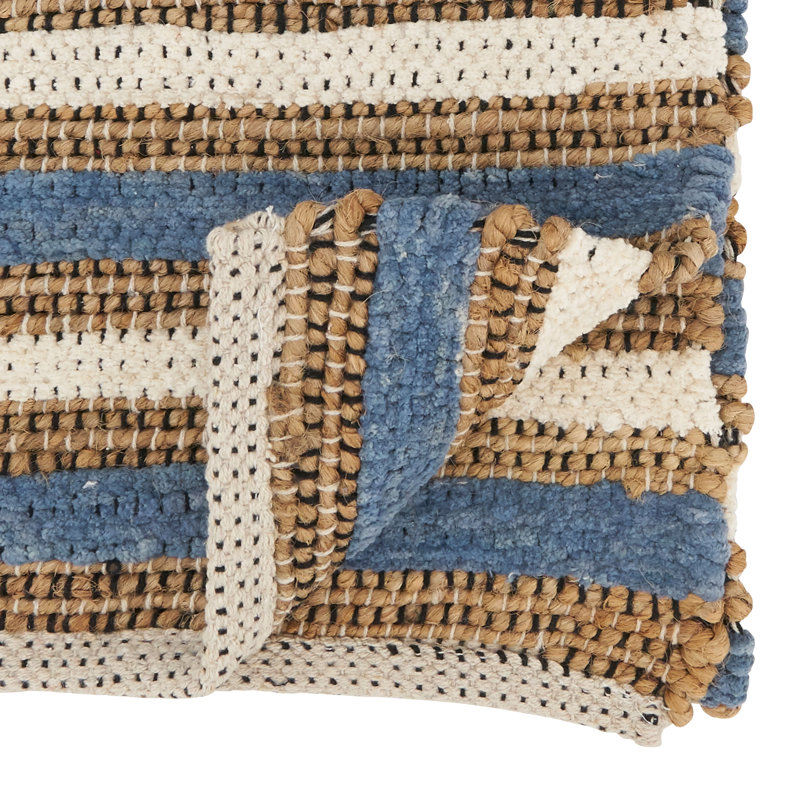 Striped Cotton Blend Table Runner