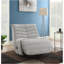 Fauteuil inclinable oscillant en chenille Talmon Oyster-831946027