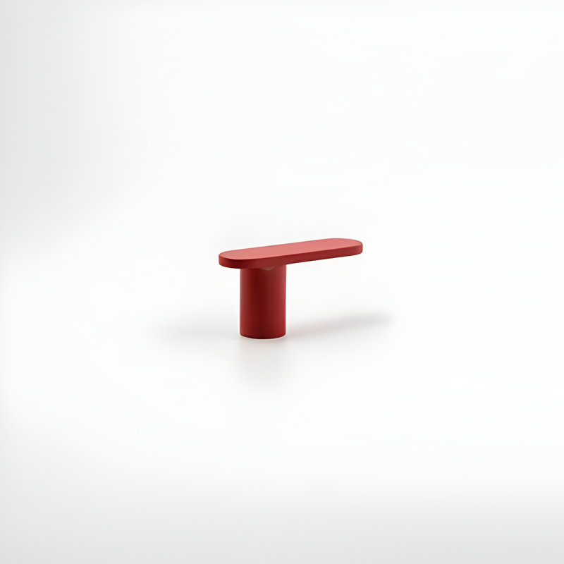 2" Bar Knob, Rose (Red), 1"