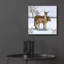 «Donkeys In The Snow» par Elle Media Group SA, art mural en verre acrylique, 12 po x 12 po