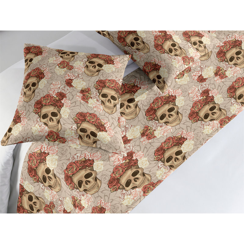 Ensemble de chemin de lit Ambesonne Skull, Roi