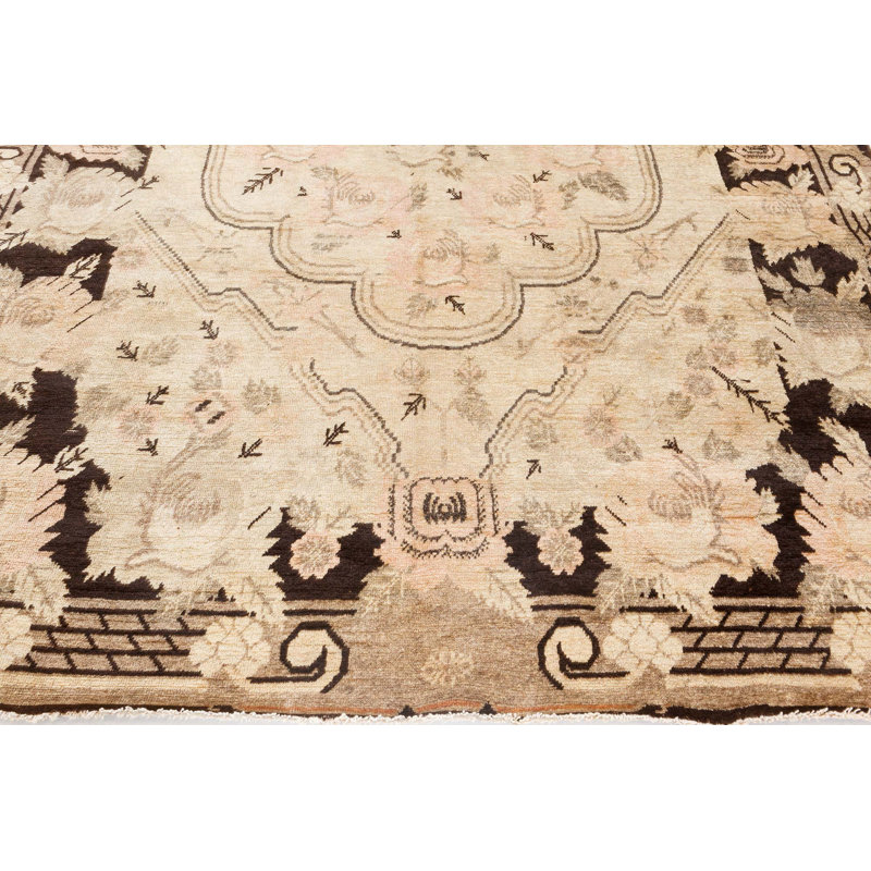 One-of-a-Kind 6'0" X 9'0" 1920s Wool Area Rug in
