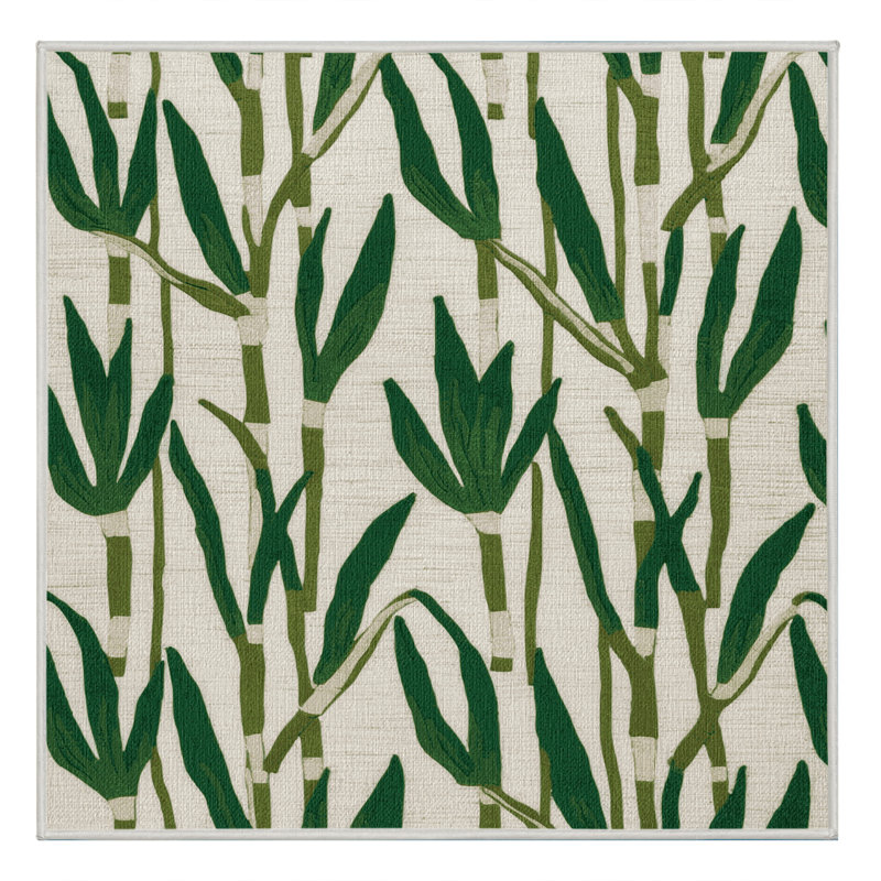 Tapis lavable Ramps Wild Poireaux, Carré 4 pi