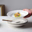 Ensemble d'assiettes rondes en céramique blanche