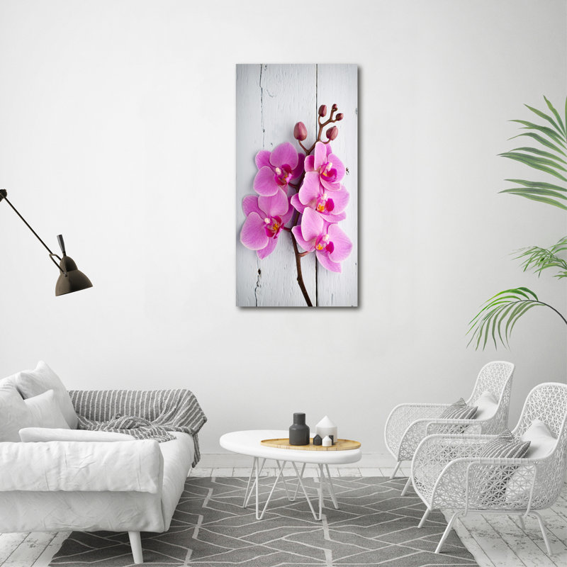 Pink Orchid - Wrapped Canvas Print