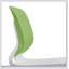 Ensemble de 4 chaises empilables modernes, blanc + bleu ou blanc + vert, assise en polypropylène, dossier en fibre de verre, 18,9 po x 19,7 po x 34,45 po-1385311029