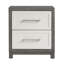 Table de chevet moderne avec 2 tiroirs gris et 2 pour la chambre à coucher
