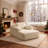 Boneless Velvet Oversized Chaise Lounge Sleeper Sofa-429145836