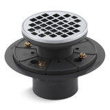Round Design 3" Grid Shower Drain