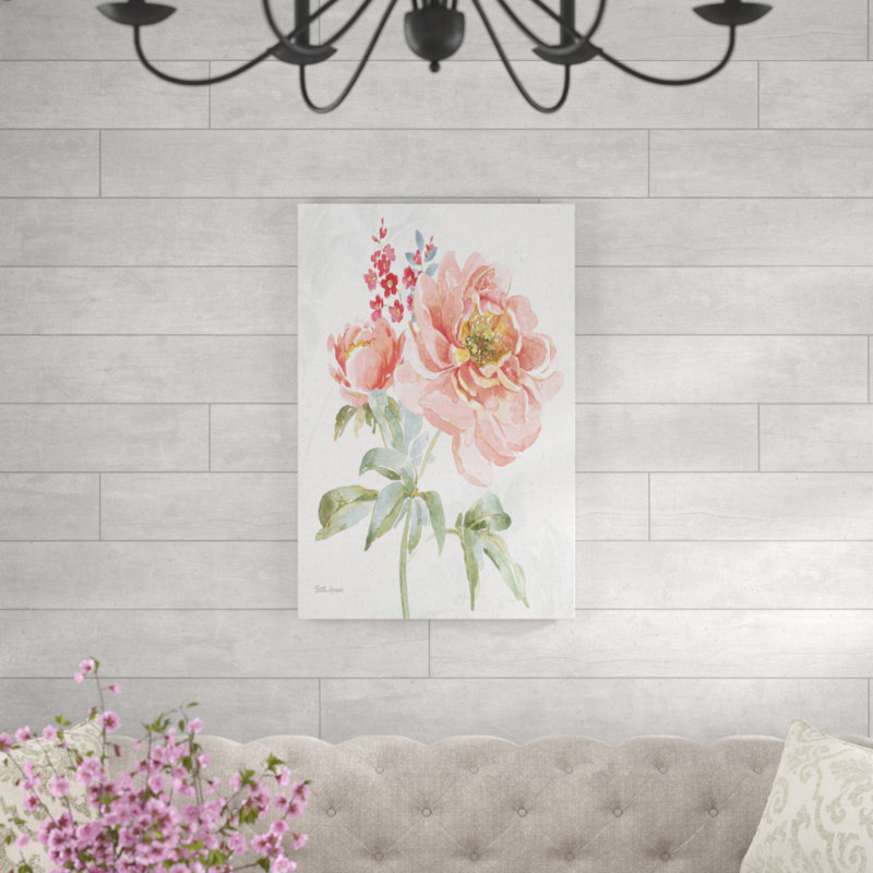 Floral Focus VI by Beth Grove - Wrapped Canvas Painting, 91cm H x 61cm W x 3.8cm D