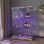 Vitrine en verre avec lumières DEL