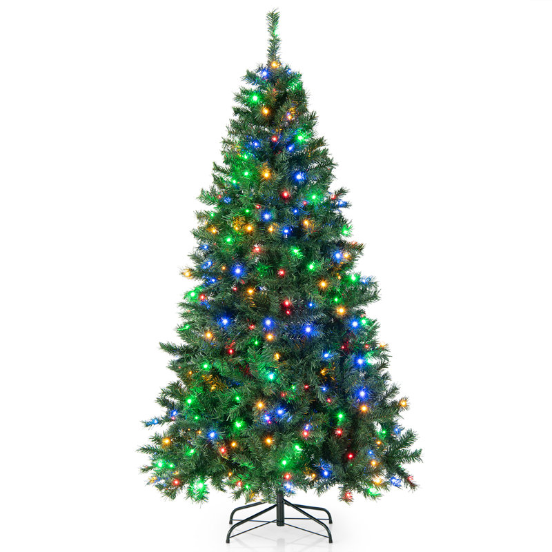 Arbre de Noël vert 7 pi avec 350 lumières DEL 7 pi