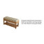 Banc de rangement rembourré en coton Avana-36058892