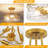 3 - Light Gold Semi Flush Mount Ceiling Light With Water Glass Shade-1508058796