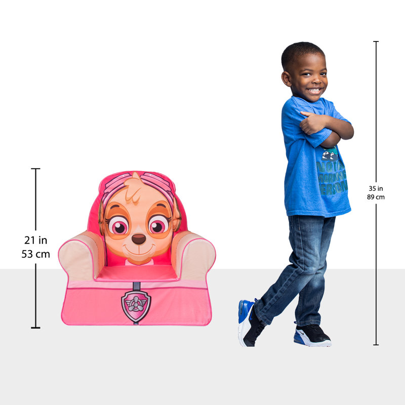 Kids 6'' Foam Chair Chair and Ottoman