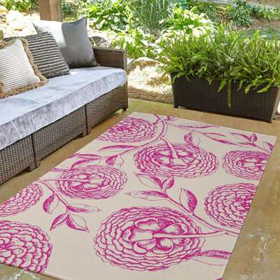 Chenille Floral Indoor Rug