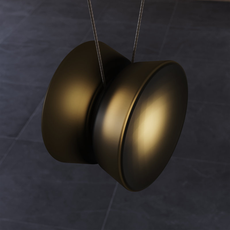 Luminaire suspendu 3 lumières Yo-Yo, Verre fumé, 3 lumières