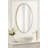 Beaded Oval Bathroom Mirror