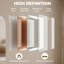 HOMCOM Wall-Mounted Bathroom Mirror, Decorative Rectangular, White