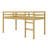Solid Wood Bed Frame With Ladder, Wood Slat Support-897883423