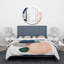 White/Blue/Orange Microfiber Duvet Cover Set-66399735