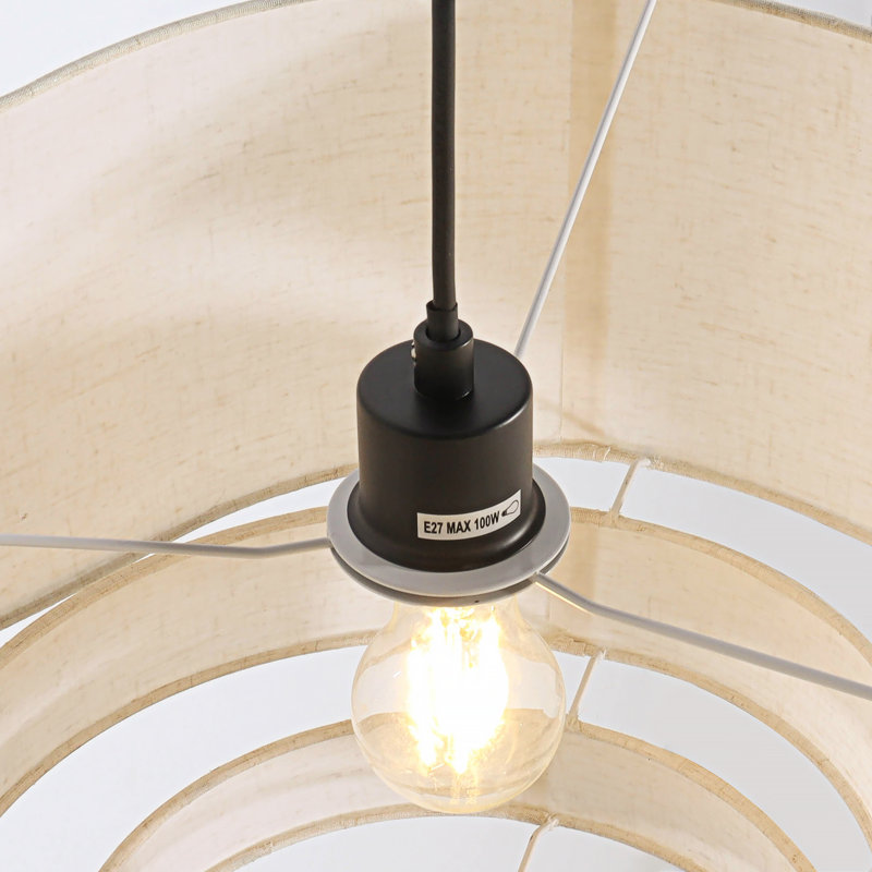 Lustre cylindrique irrégulier à 1 lumière