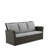 67.7" All-Weather Wicker 3-Seat Patio Sofa With Thick Biege Cushions & Frame-799148574