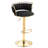 Ginko Modern Adjustable Bar Stools, Swivel Counter Stools with Upholstered Seat, Backrest, Footrest and Metal Frame for Kitchen and Home Bar -892827450-898201622-935555700