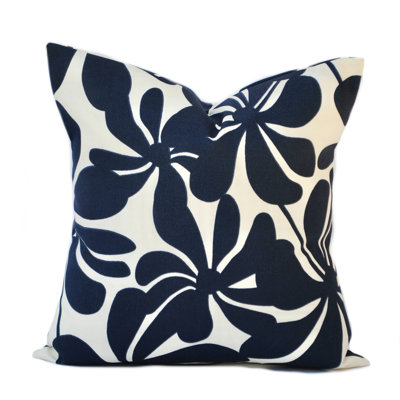 Red Floral Outdoor Pillow Cover