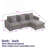 Combination Sofa, Modular Sofa With Ottoman-1891096098