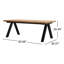 Sten 83" Wood Farmhouse Dining Table
