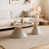 Greek White Marble Top/Khaki/Beige/Gold Base