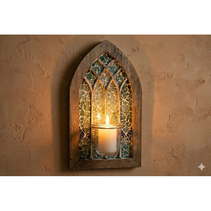 18'' H Brass Tabletop Candelabra